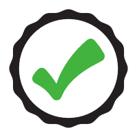 an icon of a large checkmark